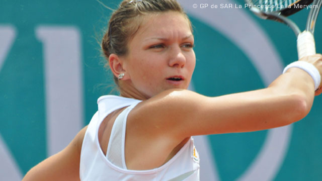  the deboobed Simona Halep reached the finals of Fes in only her third 